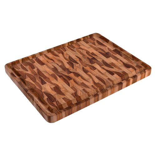 Tábua para Churrasco Tramontina 45x35 cm em Madeira Teca Invertida