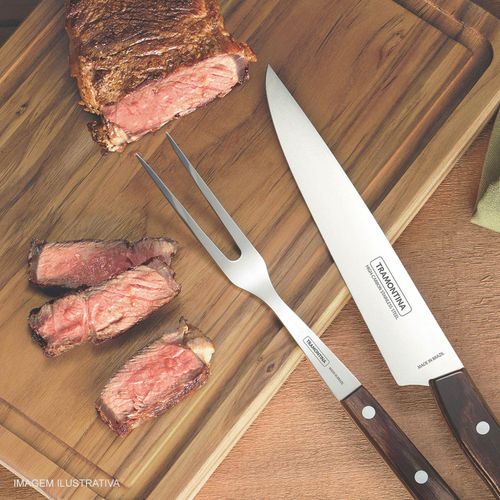Tábua Retangular para Churrasco Tramontina 40x27 cm em Madeira