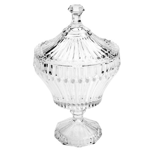 Potiche de Cristal Renaissance 29 cm com Pé Lyor