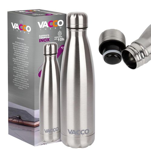 Garrafa Térmica em Aço Inox 500 ml Vacco Therm