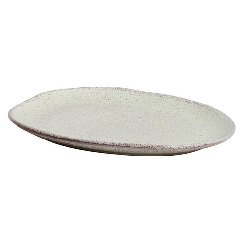 Prato Raso Oval Bio Pistache Porto Brasil 24x31 cm