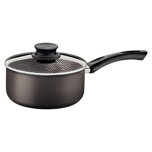 Panela Paris Tramontina 1,5 Litros em Alumínio 16 cm com Tampa de Vidro Chumbo