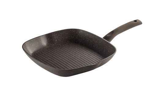 Frigideira Grill Antiaderente Hércules 23 cm Quadrada em Alumínio Marrom