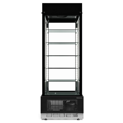 Vitrine Refrigerada Vertical com 6 Prateleiras GEVF-075 PR Gelopar Preto 220v