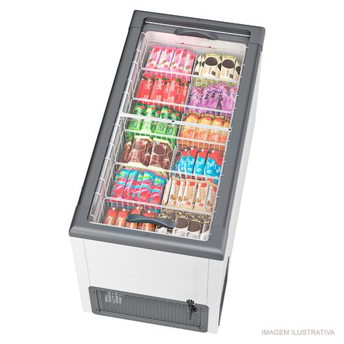Freezer Horizontal Dupla Ação Gelopar 395 Litros 220v Branco