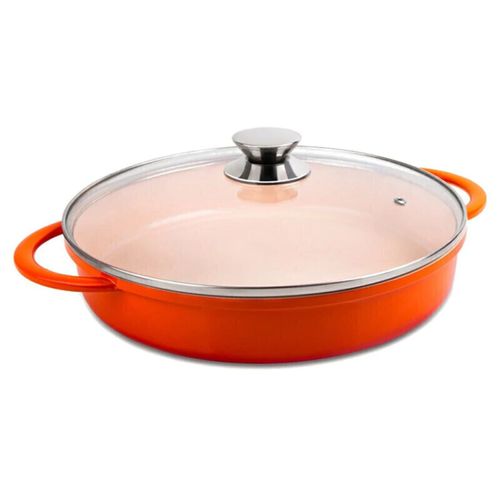 Caçarola Baixa Studio Hércules 30 cm Laranja