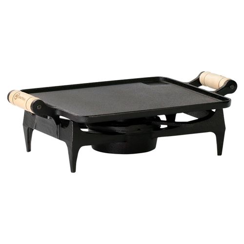Rechaud Retangular Liso Santana  40,5x24x14 cm em Ferro Fundido