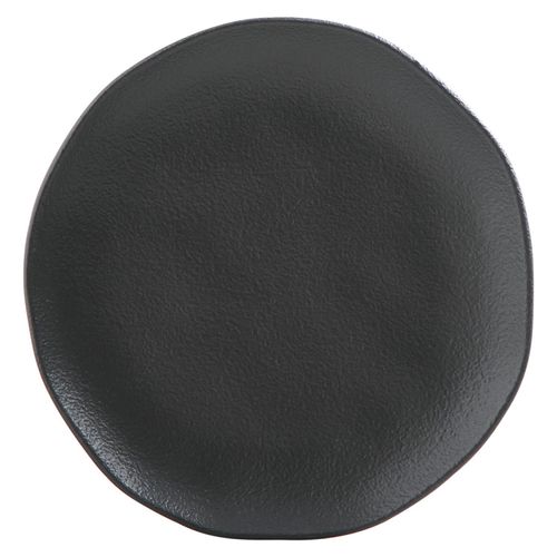 Prato Sobremesa Orgânico Preto Matte Porto Brasil 19,5 cm