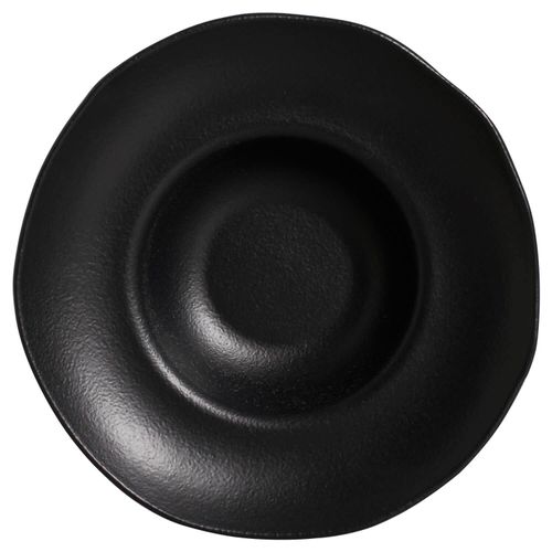 Prato Massa Orgânico Preto Matte Porto Brasil 28x6,5 cm