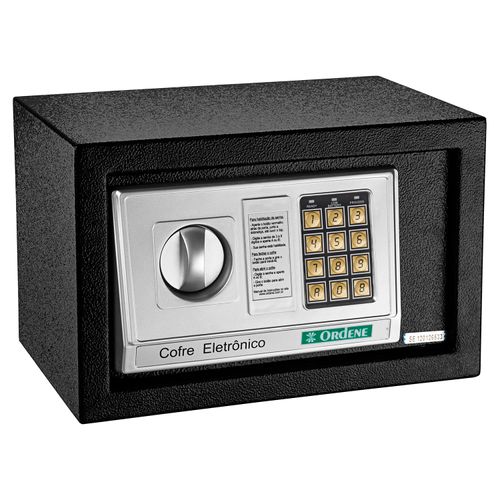 Cofre Eletrônico Digital OR38100 Ordene Preto