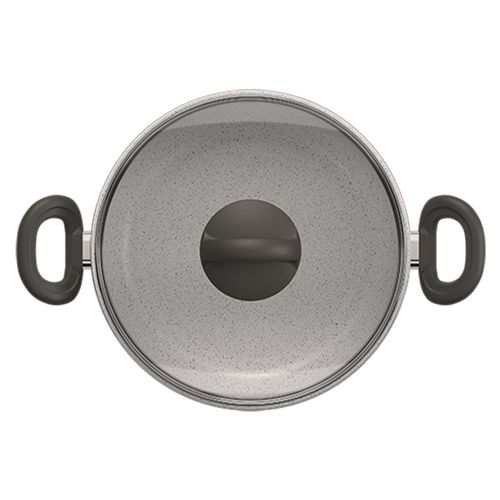Caçarola Suprema Ceramic Life Brinox Vanilla 22 cm Antiaderente com Tampa