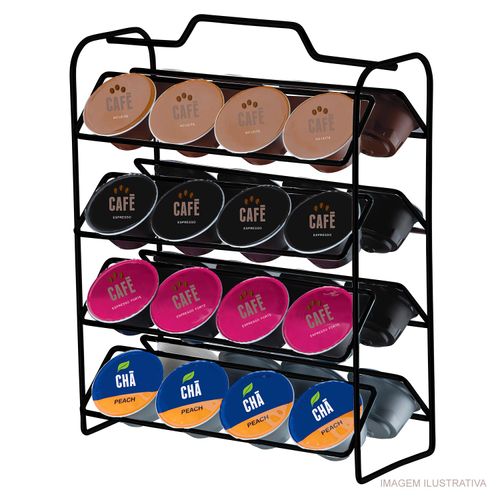 Suporte Para Cápsulas de Café Dolce Gusto Future Preto Fosco