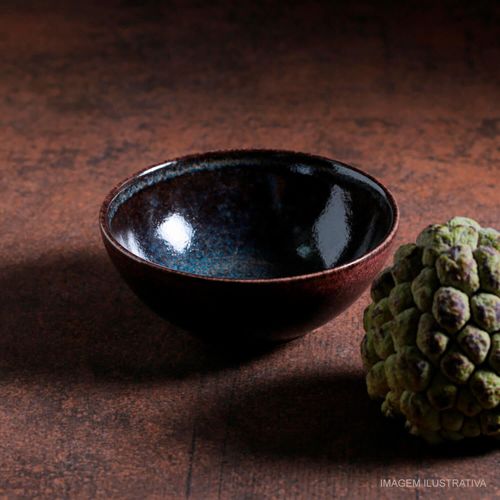 Cumbuca Coup Stoneware Porto Brasil 13,5x5,5 cm Titanium