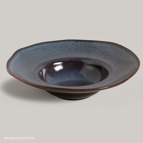 Prato para Massas Orgânico Titanium Porto Brasil 6,5x28 cm