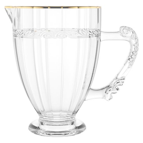 Jarra de Cristal Imperial Lyor 1 Litro com Fio de Ouro