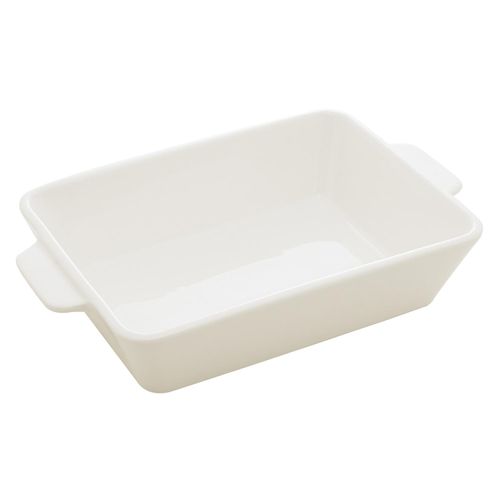 Forma Refratária Funda de Porcelana Lyor 34x20,5 cm com Alça