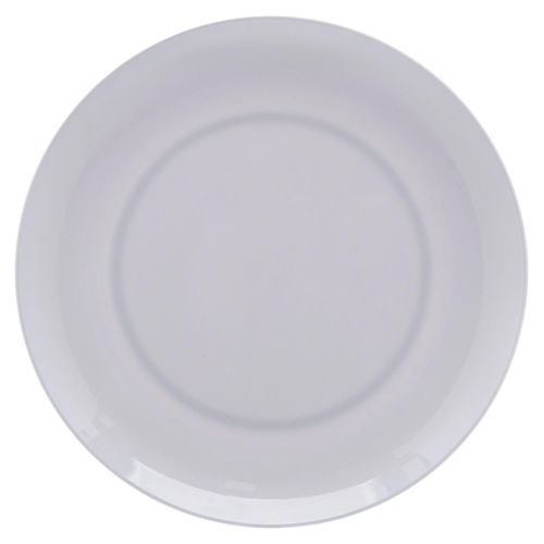 Prato Raso Melamina Lyor 25,5 cm Branco