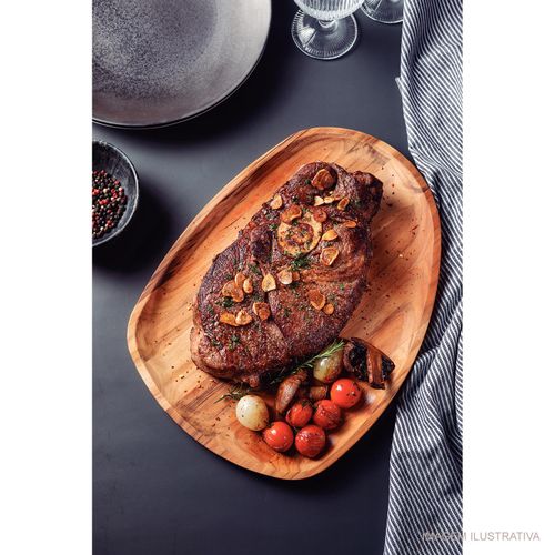 Bandeja para Churrasco Teca Tramontina 37x30 cm