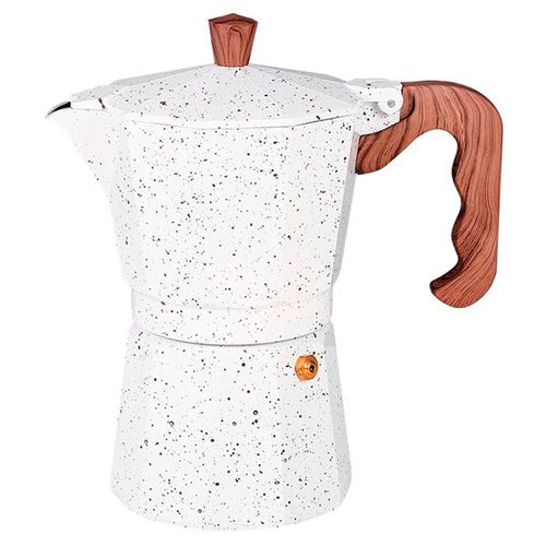 Cafeteira Italiana Mimo Style em Alumínio 6 Xícaras Mármol