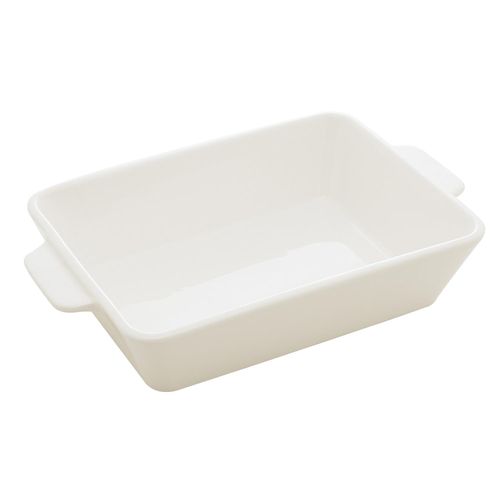 Forma Refratária Funda de Porcelana Lyor 28x16,5 cm com Alça