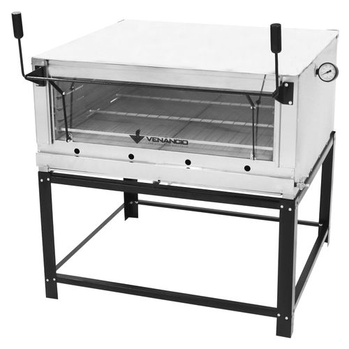 Forno Industrial FERI90 Venâncio Roma Elétrico Aço Inox com Pedra Refratária 220v