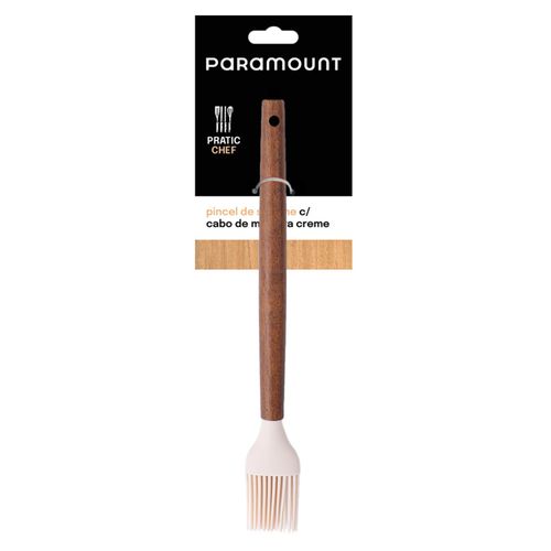 Pincel Paramount Creme com Cabo de Madeira 29 cm