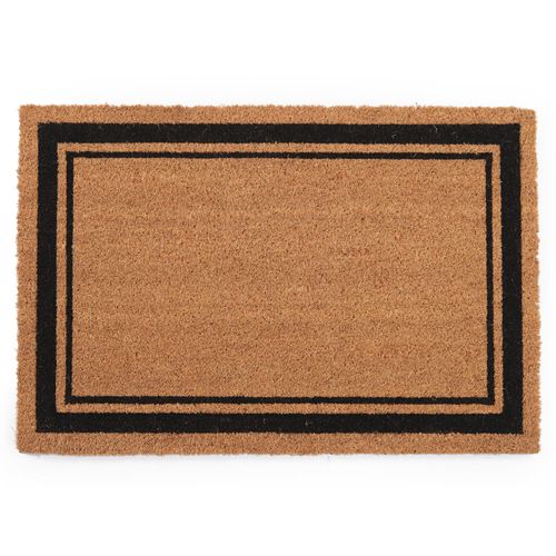 Tapete de Entrada Fibra de Coco Kapazi 50x75 cm Moldura