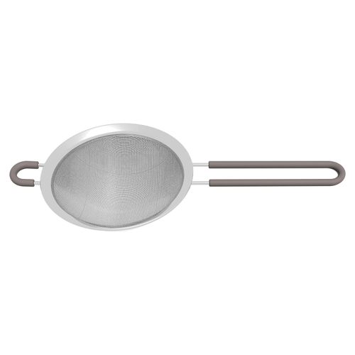 Peneira Tramontina Softta em Aço Inox com Cabo de Polipropileno Cinza 12 cm