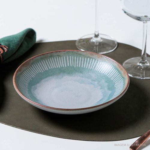 Prato Fundo Coup Stoneware Mediterraneo Porto Brasil 20,3 cm