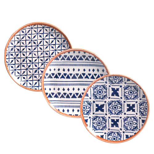Prato Sobremesa Coup Stoneware New Asteca Porto Brasil 19,4 cm