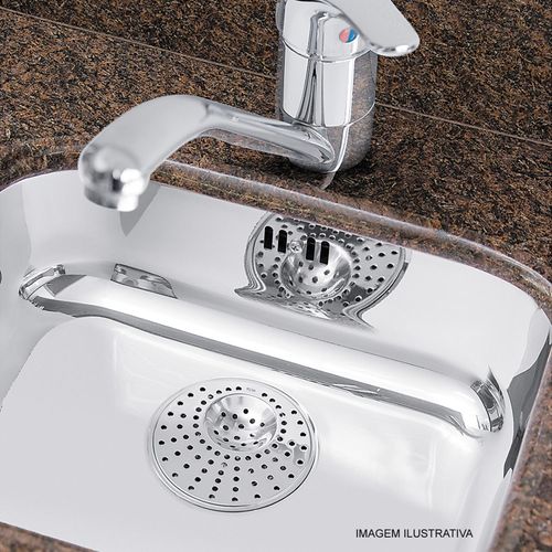 Ralo para Pia Verona Brinox 11,5 cm em Aço Inox