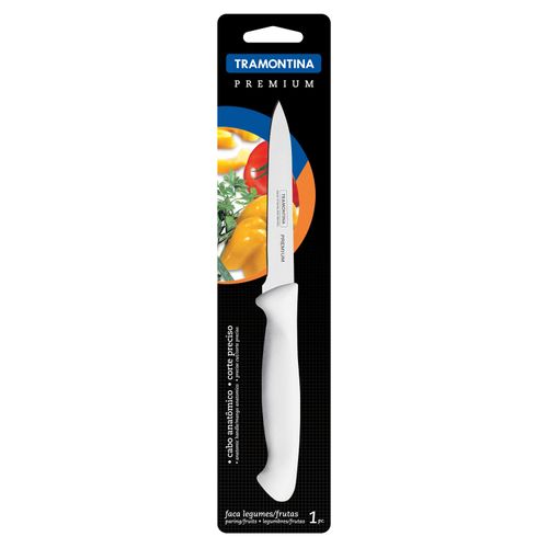 Faca para Legumes/Frutas 4" Premium Tramontina Cabo Branco