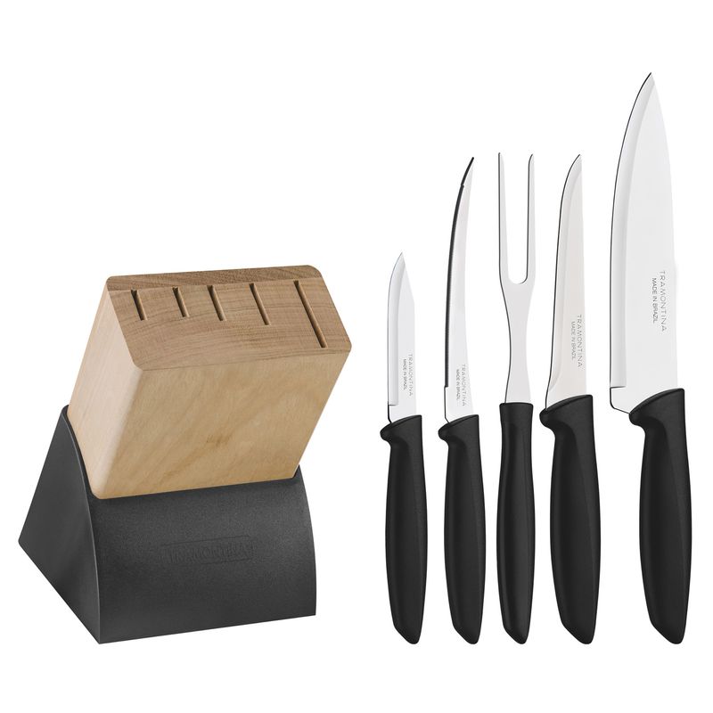 Jogo_de_Facas_Plenus_Tramontina_com_6_Peas_em_Ao_Inox_Preto_com_Cepo_de_Madeira_194150