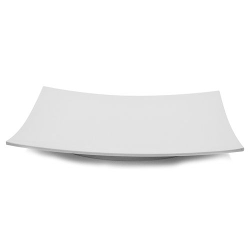 Prato Quadrado Curvado Gourmet Mix em Melamina 31 cm