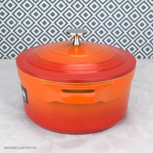 Caçarola Baixa 20 cm 2,6 Litros em Alumínio com Revestimento Cerâmico Le Cook