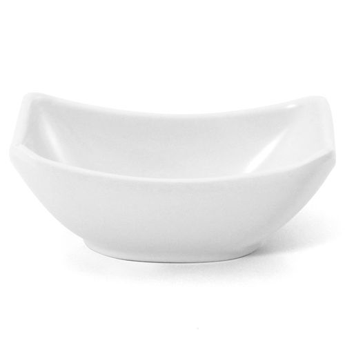 Tigela Retangular Finger Food Gourmet Mix em Melamina Branca 10x6,2 cm