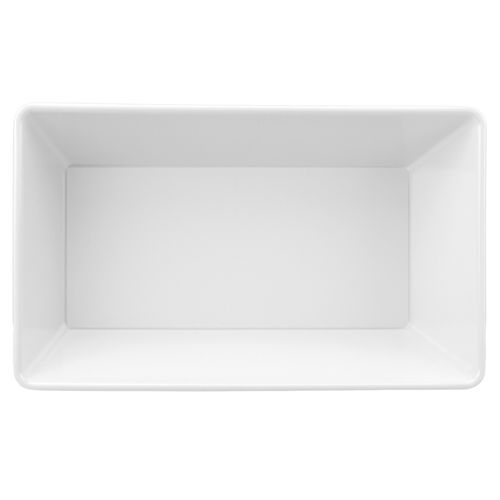 Travessa Buffet Gourmet Mix em Melamina Branca 25x15 cm