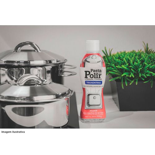 Pasta para Limpar e Polir Tramontina Aço Inox