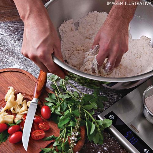 Pote Cucina para Armazenar Tramontina 28 cm 5 Litros em Aço Inox sem Tampa