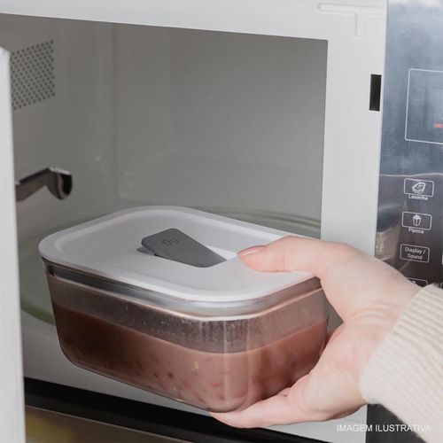 Pote de Vidro Hermético Fresh Lock OU 370 ml Retangular