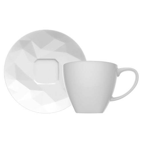 Xícara de Café Edros Germer com Pires de Porcelana 100 ml
