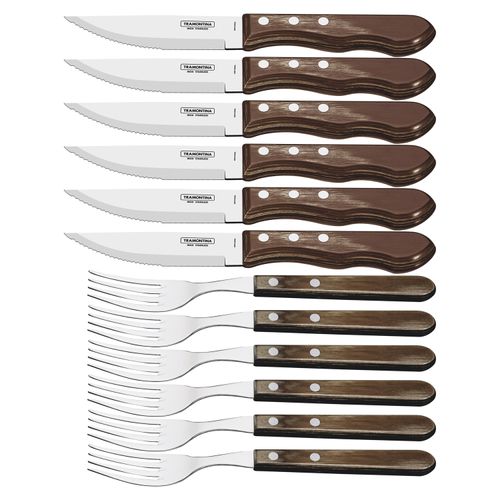 Jogo de Talheres para Churrasco Tramontina Jumbo com 12 Peças