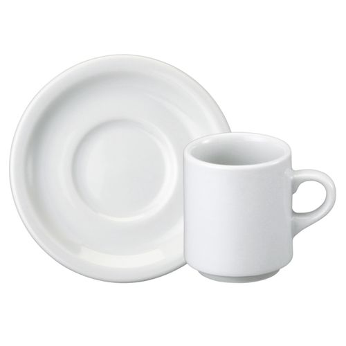 Xícara de Café Arizona com Pires de Porcelana Schmidt 90 ml