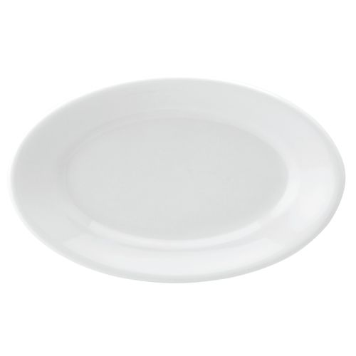 Travessa Rasa Convencional de Porcelana Schmidt 15,5x23,5 cm