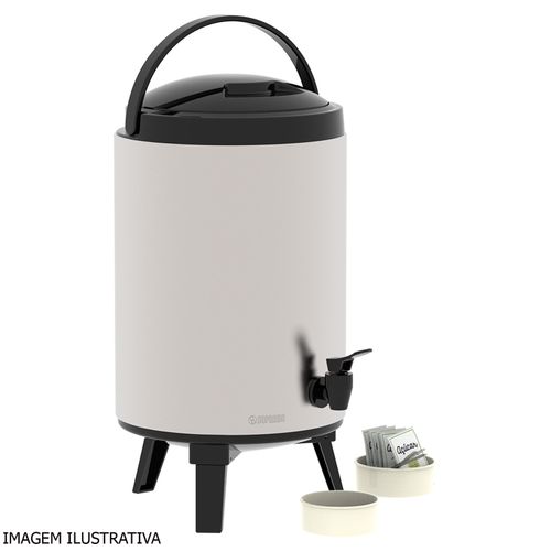 Botijão Térmico Palace Soprano 9,5 Litros em Aço Inox