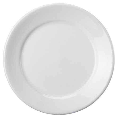 Prato Raso Convencional de Porcelana Schmidt 24 cm