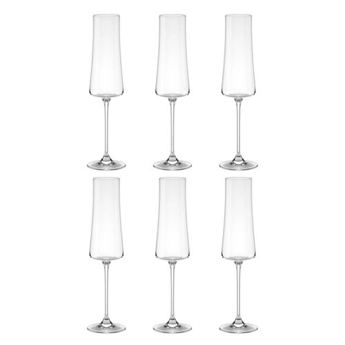 Taça Espumante Pleasure Cristal Haus 210 ml com 6 Peças