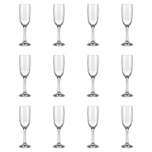 Taça Champanhe Royal SM 185 ml com 12 Peças