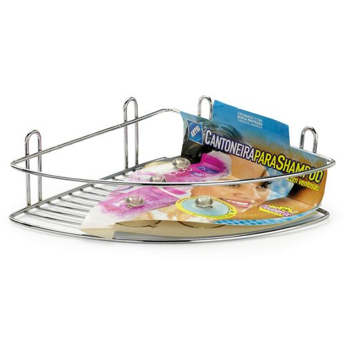 Cantoneira Cromada Arthi com Ventosas
