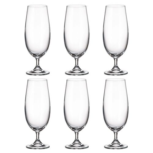 Jogo de Taça para Cerveja Gastro Titânio Bohemia 380 ml com 6 Peças